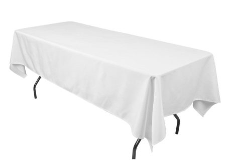 White Rectangular Table Cloth