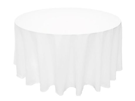 White Round Table Cloth